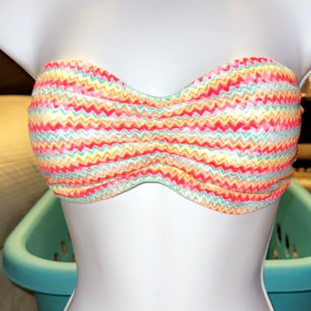 Victoria's Secret Pink Rainbow colored Lace Bandeau
